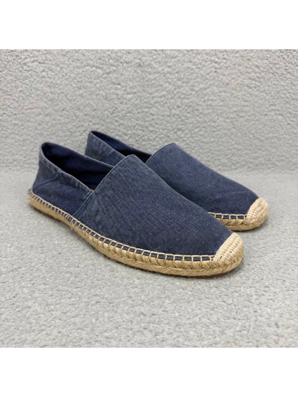 Polo Ralph Lauren Slip On 10.5 Shoes Navy Blue Cevio V2 Espadrille Washed Canvas